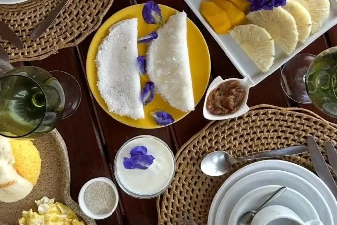 Café da manhã e refeições em Joju Bangalôs & Bistrô