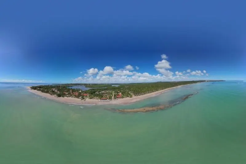 Vista a partir de Pousada Bangalôs do Pontal