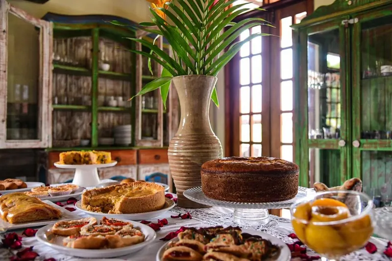 Café da manhã e refeições em Pousada Porto Manguaba
