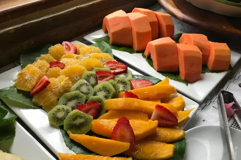 Café da manhã e refeições em Pousada Porto Manguaba