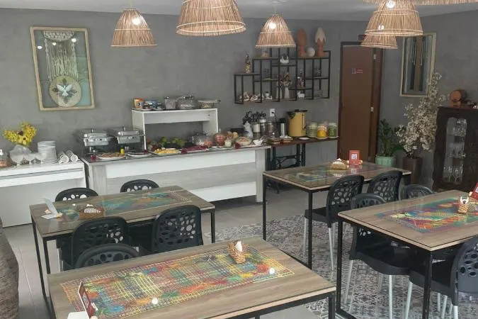 Café da manhã e refeições em Pousada Villa Minduba